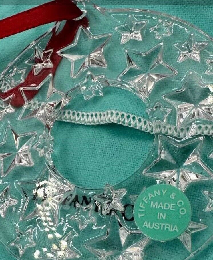 Tiffany & Co 3 Dimensional Star Wreath Christmas Ornament