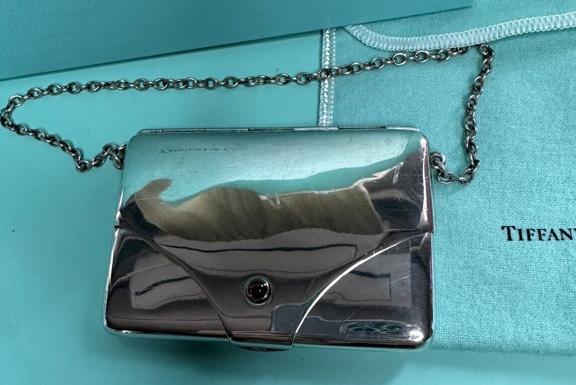 Tiffany & Co Vintage Sterling Silver Card Case Purse