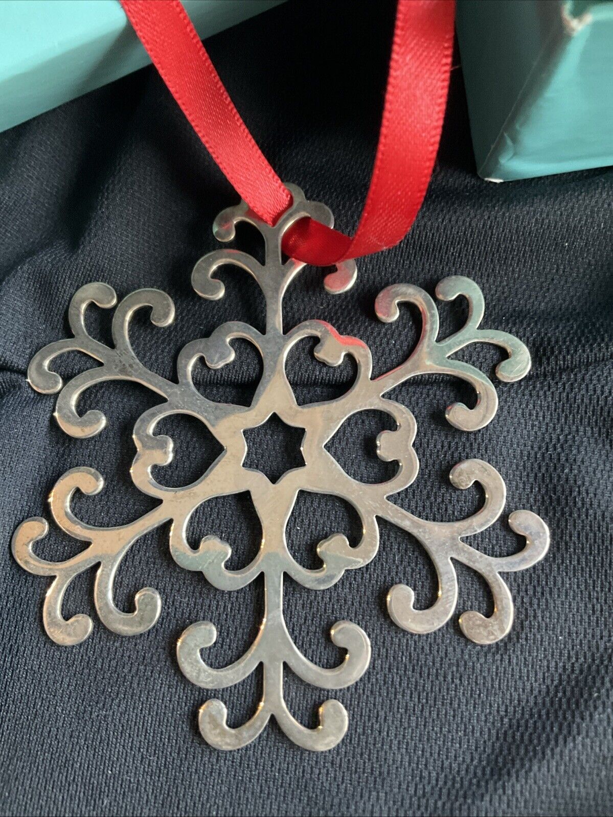 Tiffany Sterling Silver Christmas Ornament Snowflake