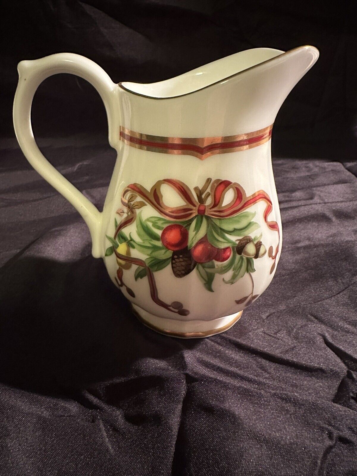 Tiffany & Co Holiday Garland Creamer 4.25” Tall