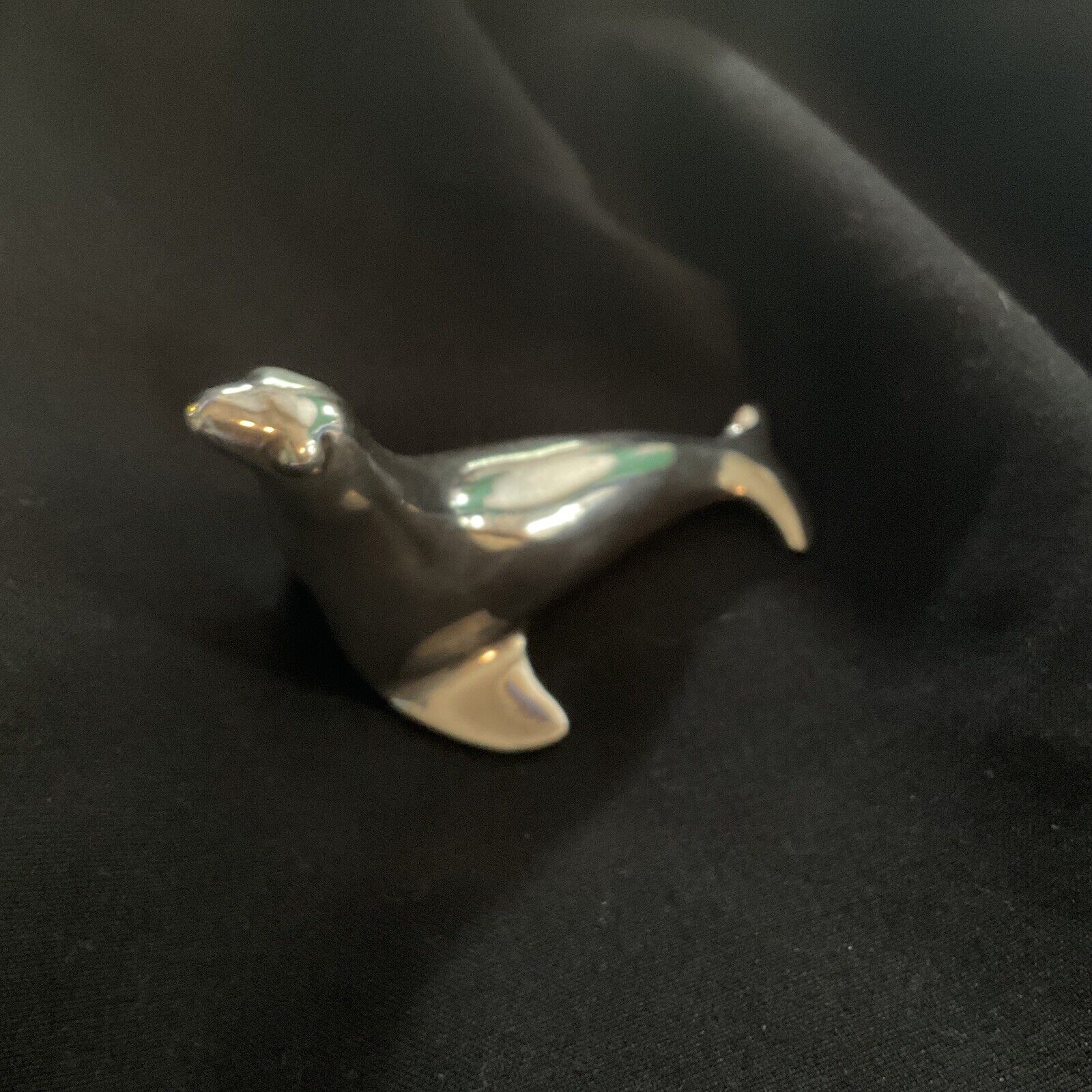 Tiffany Sterling Silver Seal Paperweight Rare