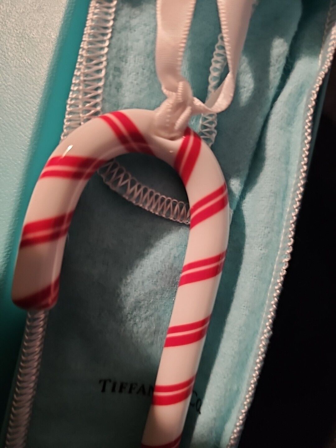 Tiffany Christmas Ornament Candy Cane Rare