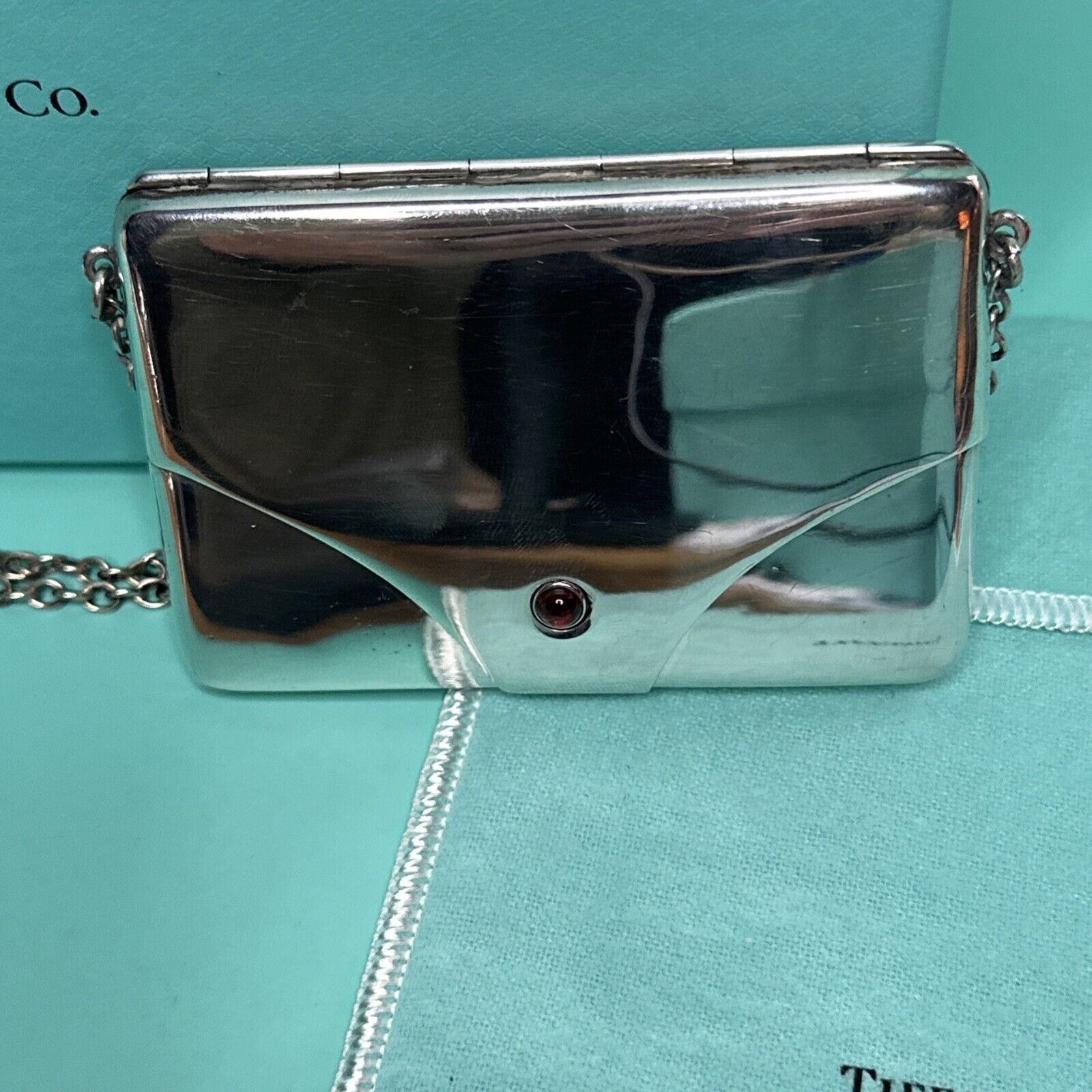 Tiffany & Co Vintage Sterling Silver Card Case Purse