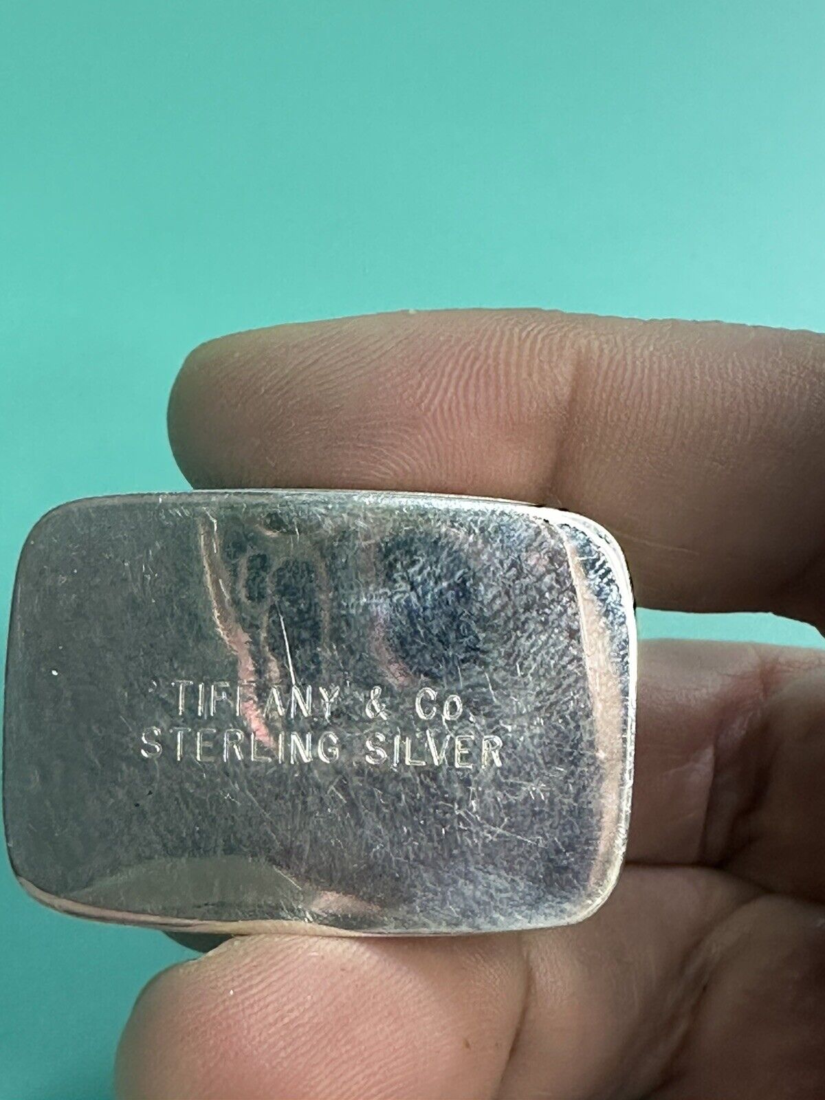 Tiffany & Co Sterling Silver Cat Pill Box