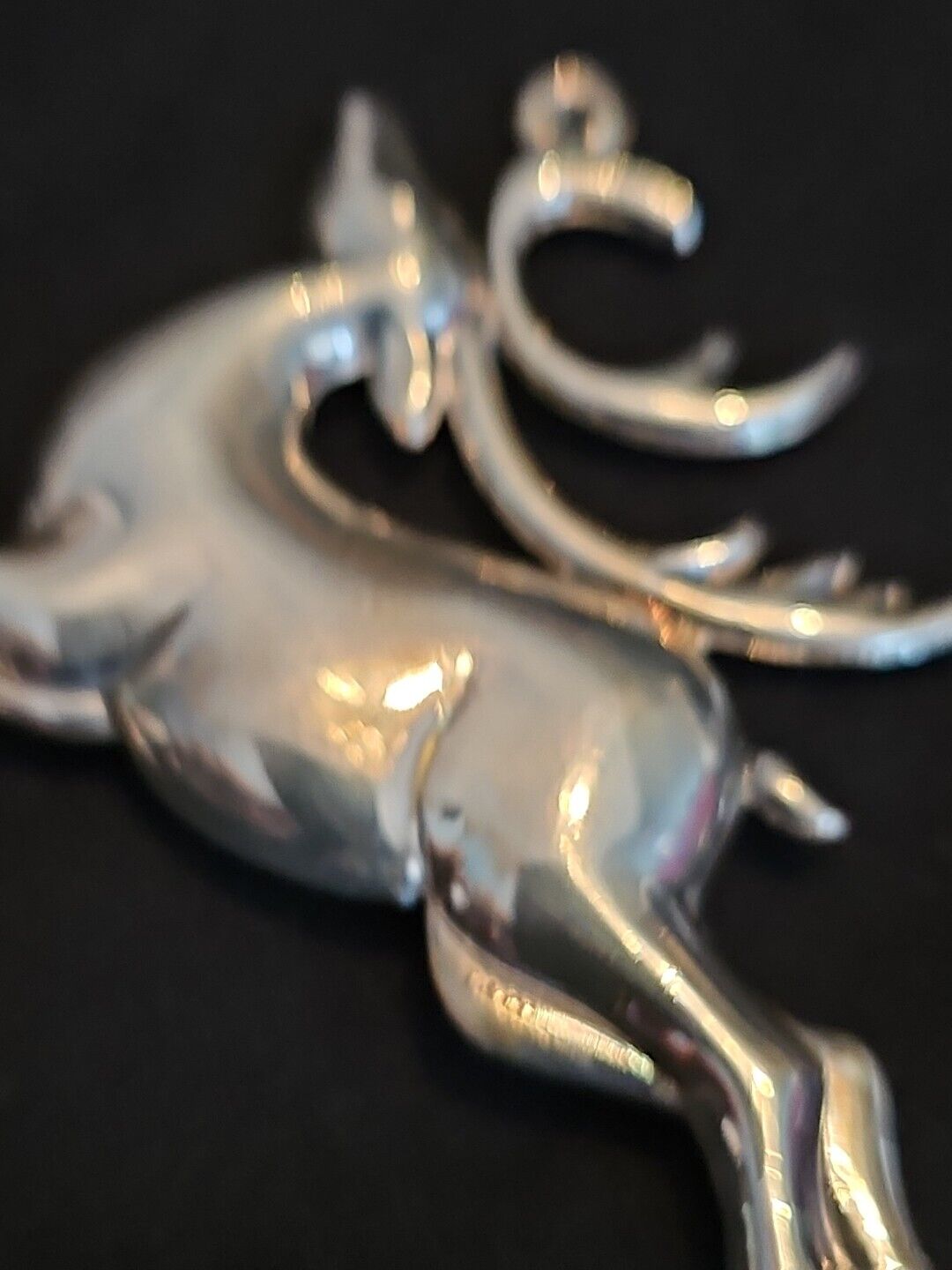 1999 Tiffany Sterling Silver Christmas Ornament Reindeer