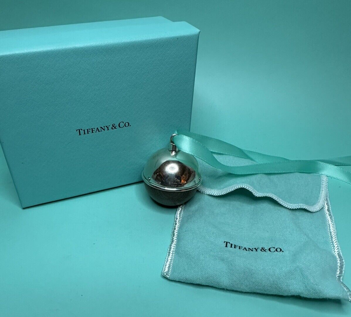 Tiffany & Co Sterling Silver Walnut Christmas Ornament