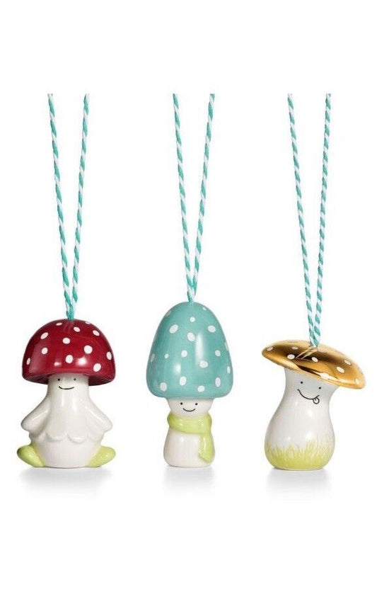 2024 Tiffany Christmas Ornament s 3 Piece Mushroom Set Extremely Rare