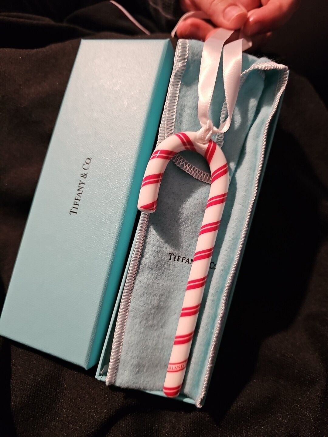 Tiffany Christmas Ornament Candy Cane Rare