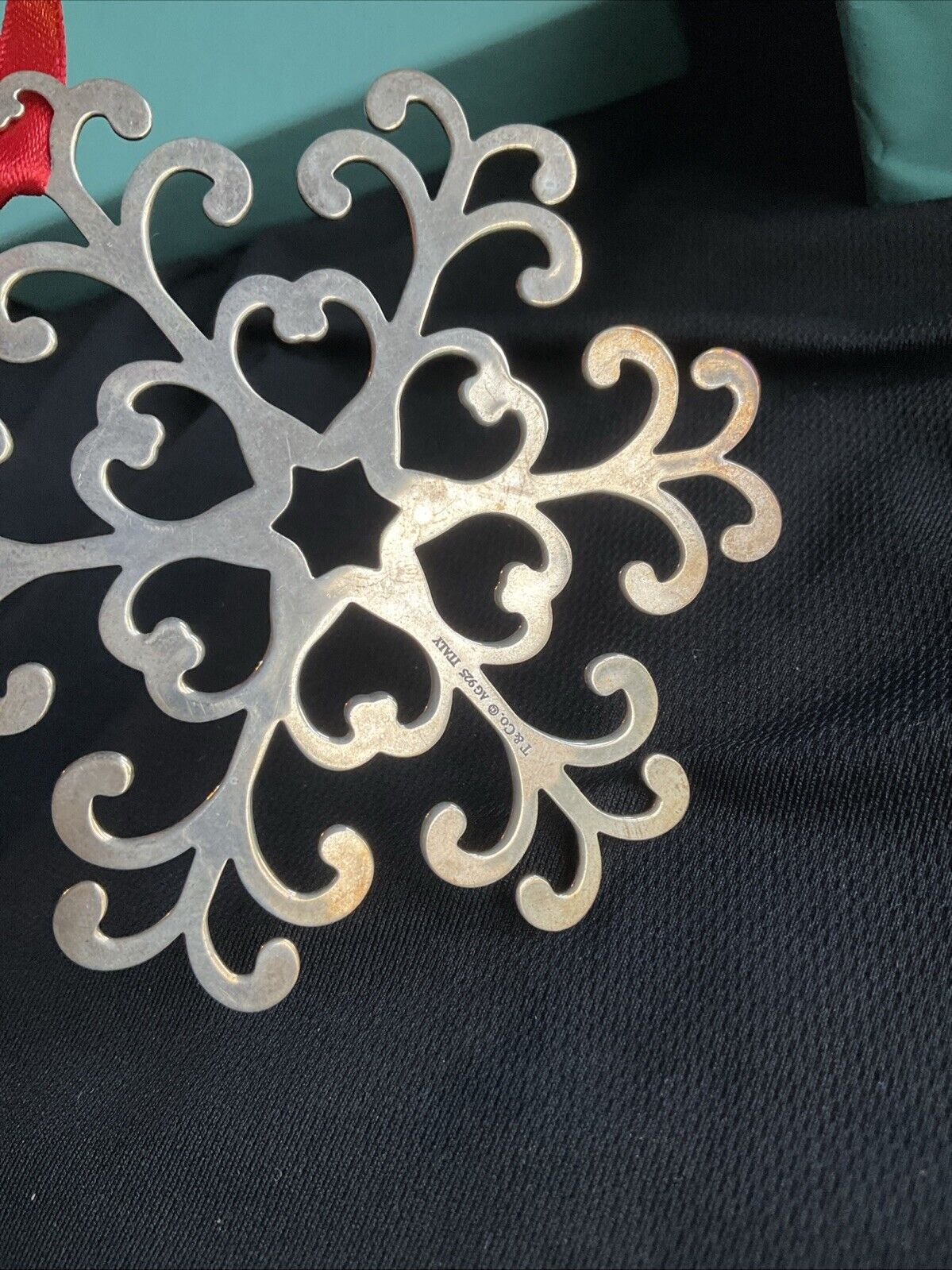 Tiffany Sterling Silver Christmas Ornament Snowflake