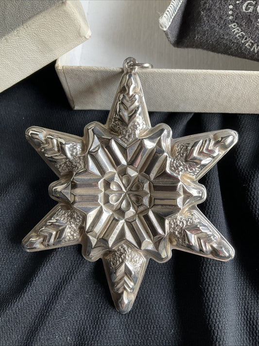 1970 Gorham Sterling Silver Christmas Ornament Snowflake 1st Edition