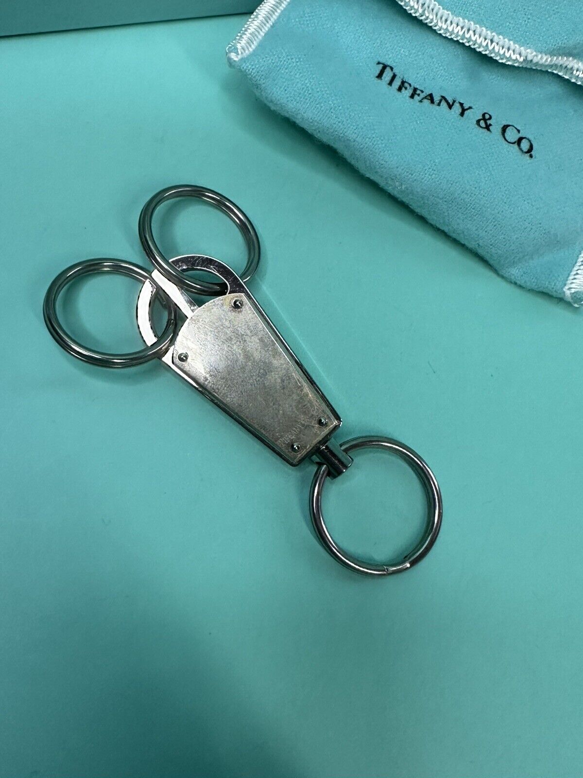 Tiffany & Co Sterling Silver Valet Key Chain