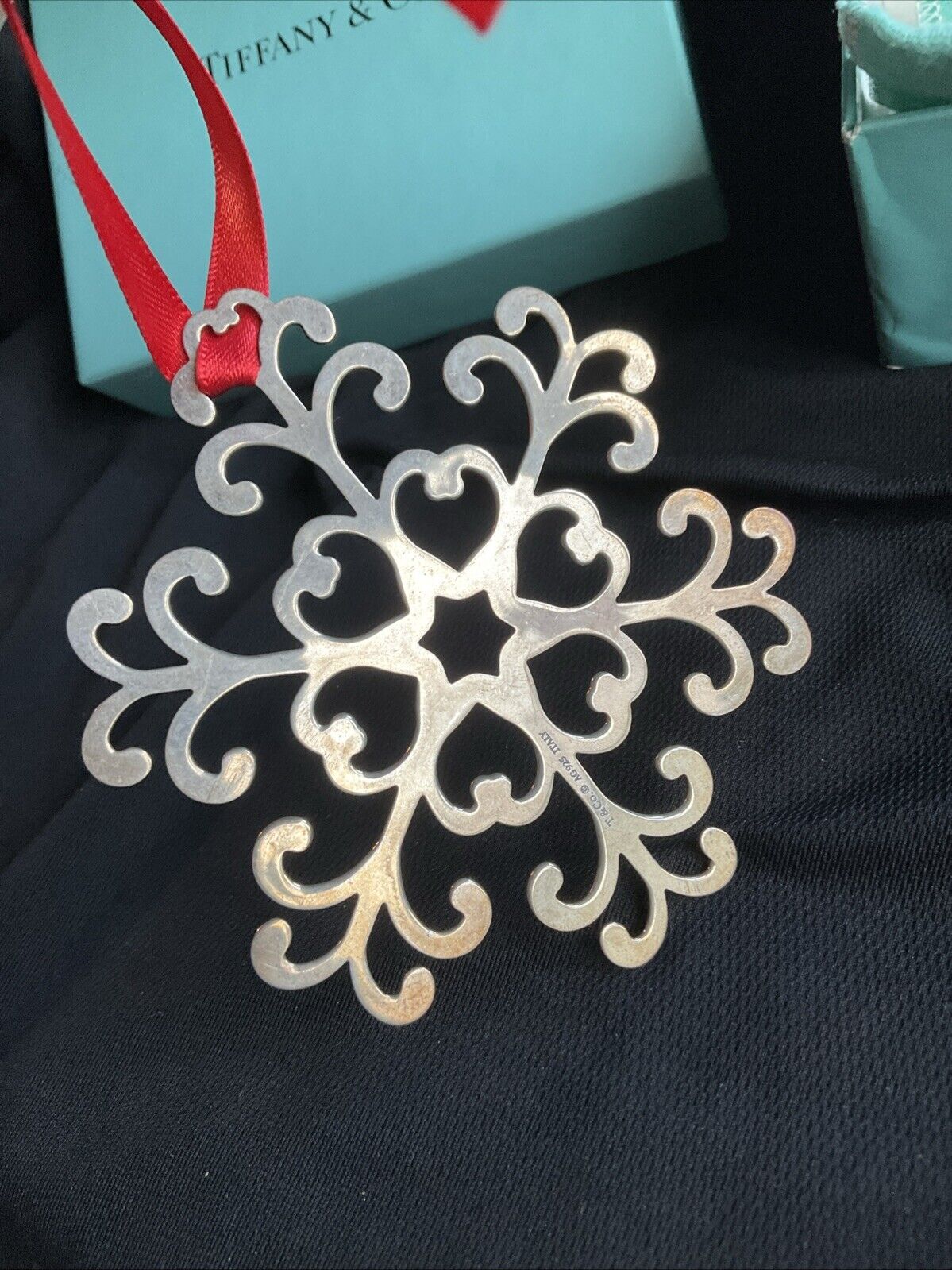 Tiffany Sterling Silver Christmas Ornament Snowflake