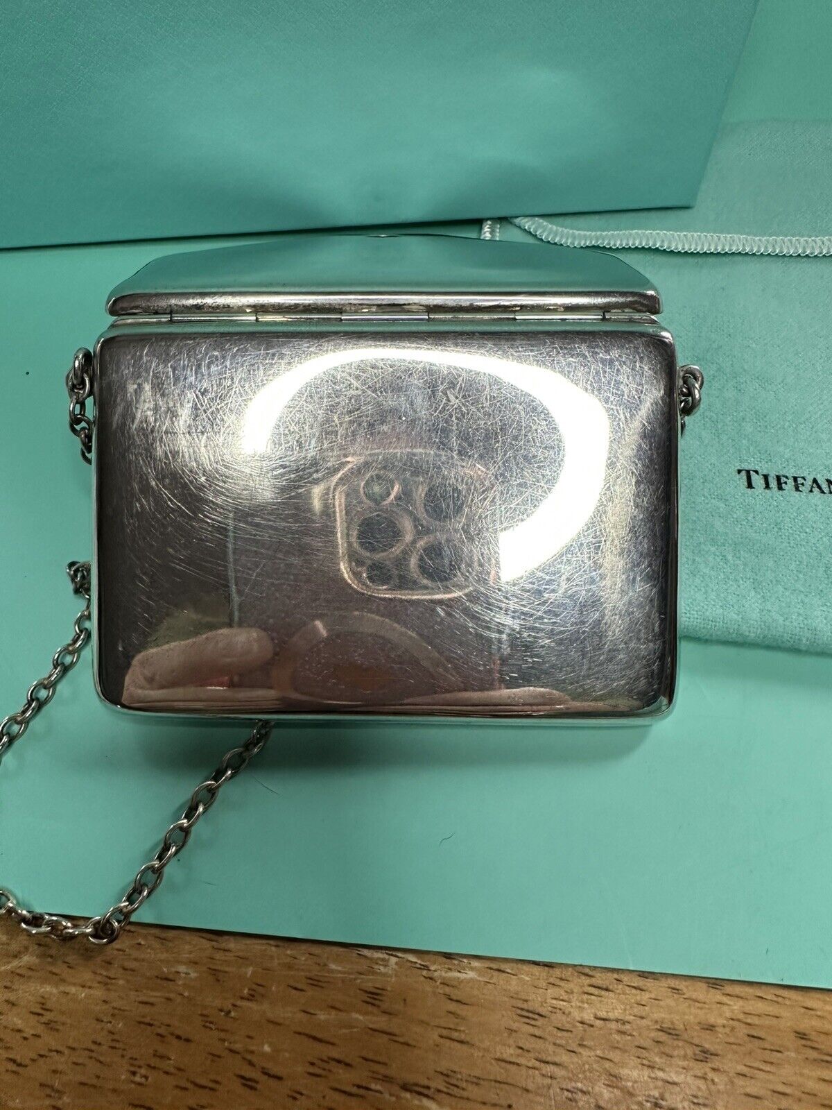 Tiffany & Co Vintage Sterling Silver Card Case Purse