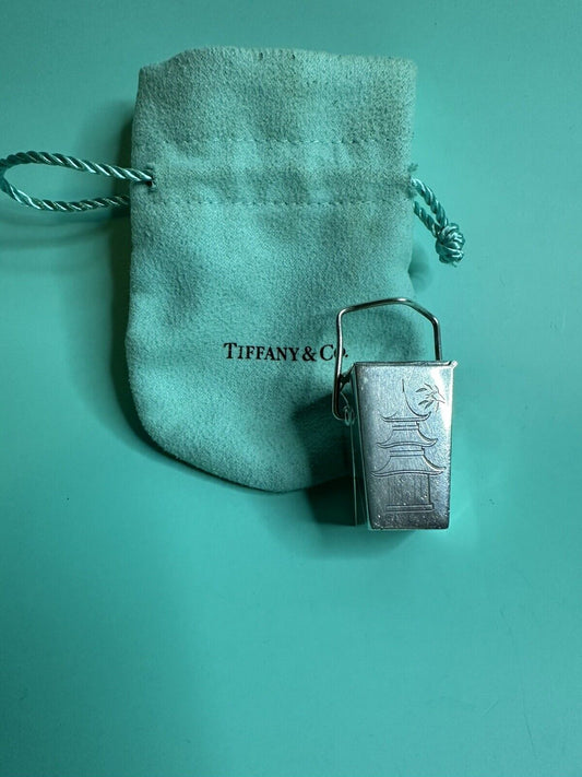 Sterling Silver Tiffany & Co Chinese Take Out Trinket Pill Box