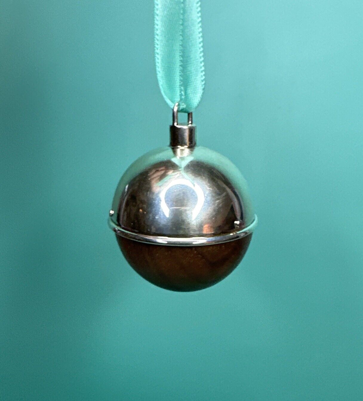 Tiffany & Co Sterling Silver Walnut Christmas Ornament