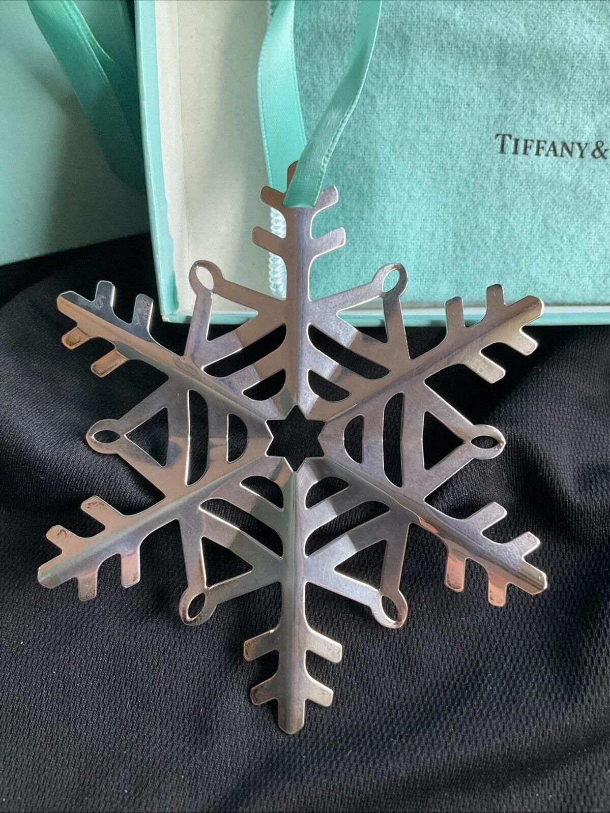 Tiffany Sterling Silver Christmas Ornament Snowflake Rare