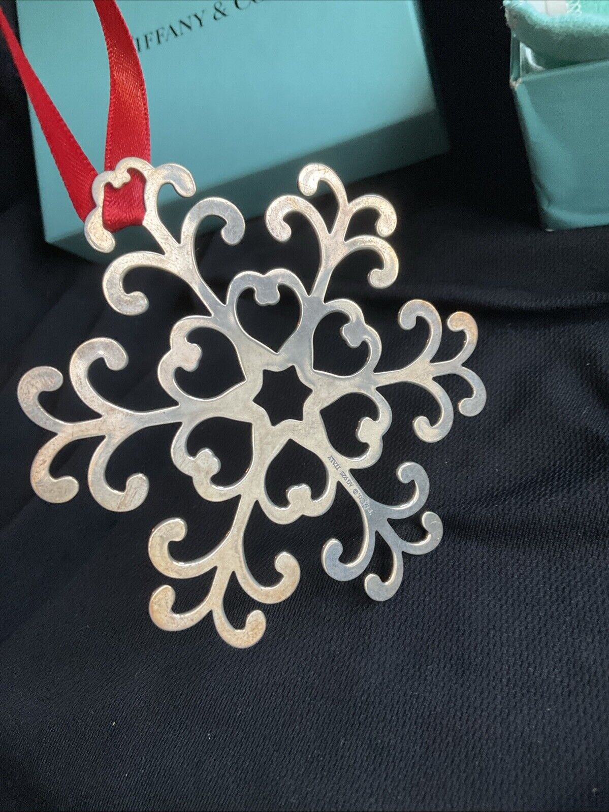 Tiffany Sterling Silver Christmas Ornament Snowflake