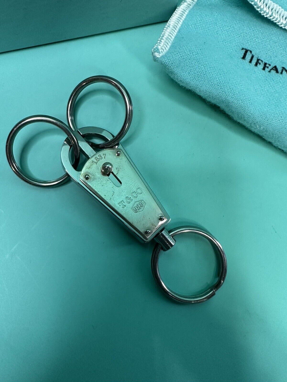 Tiffany & Co Sterling Silver Valet Key Chain