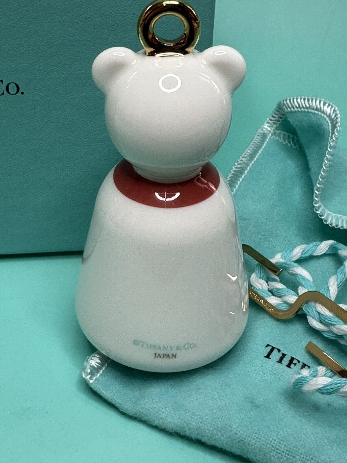 Brand New Tiffany & Co Polar Bear Ornament In Bone China