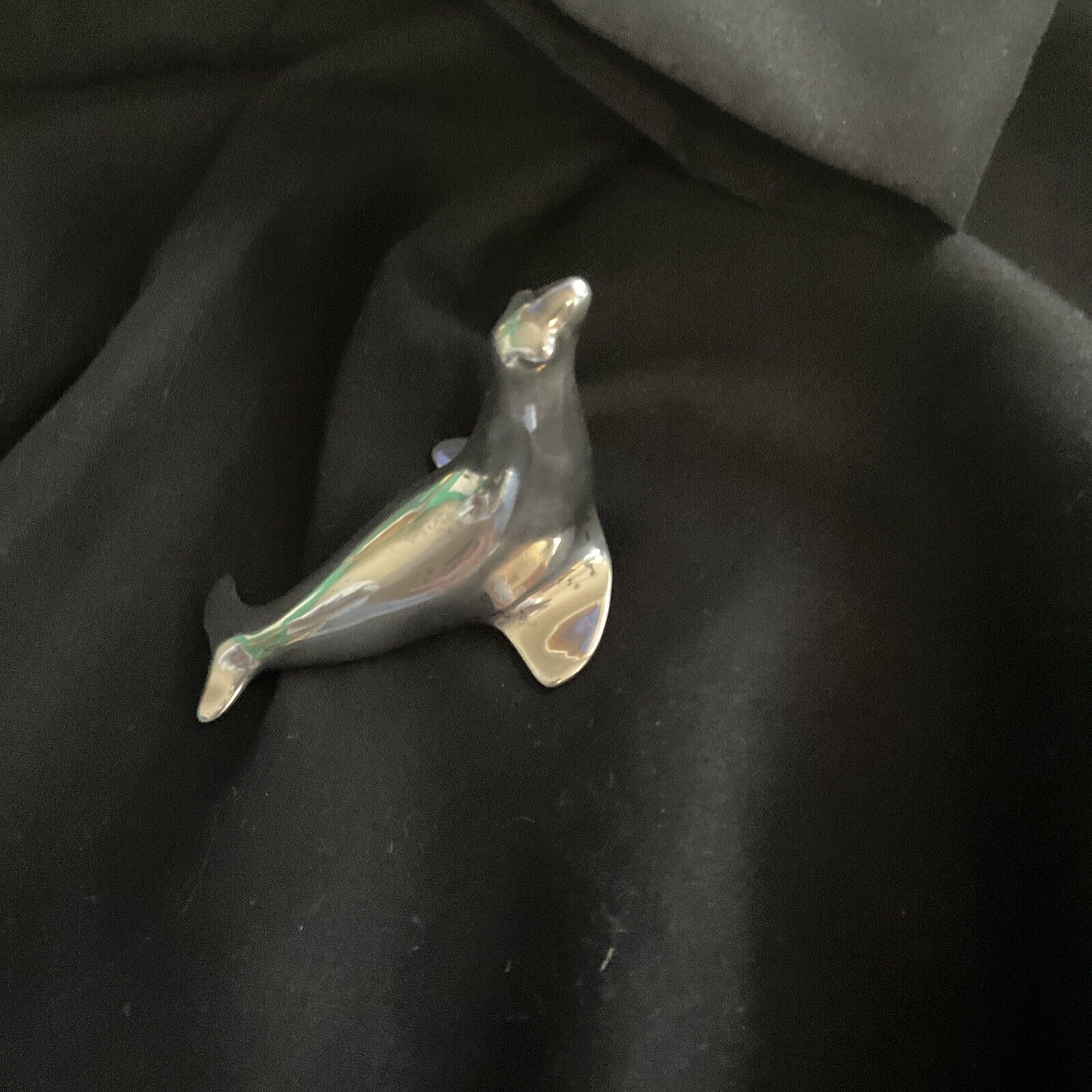 Tiffany Sterling Silver Seal Paperweight Rare