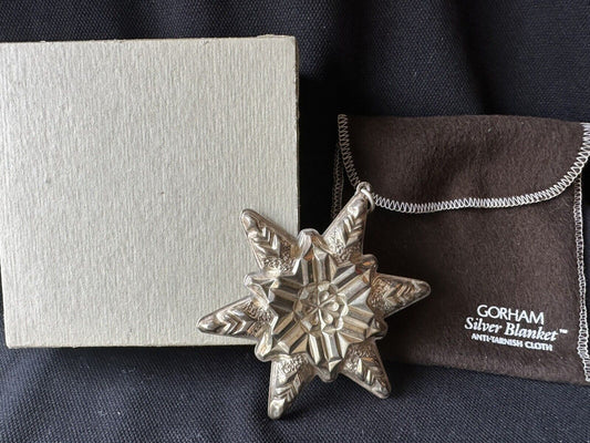 1970 Gorham Sterling Silver Christmas Ornament Snowflake 1st Edition