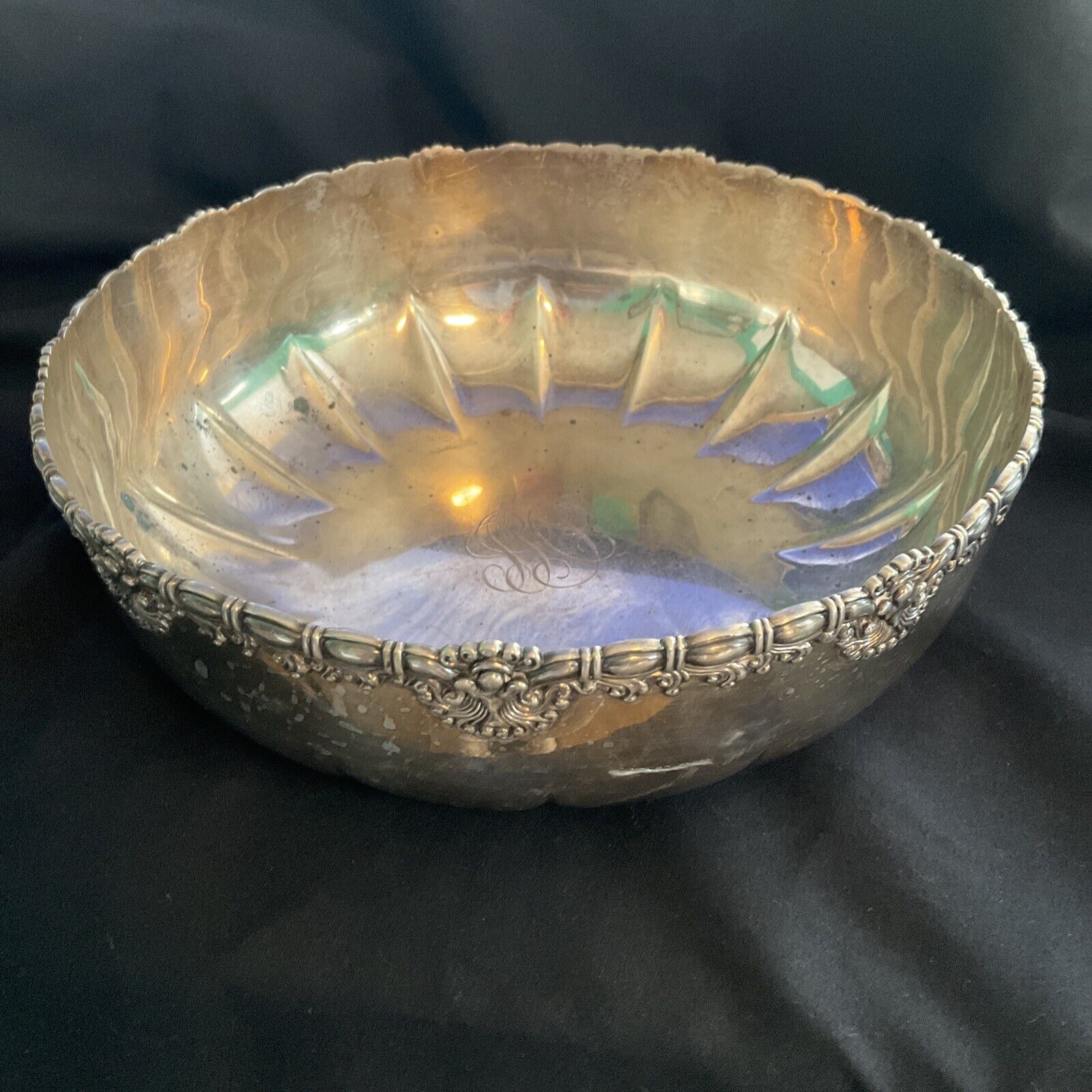 Antique Tiffany Sterling Silver Fruit Bowl