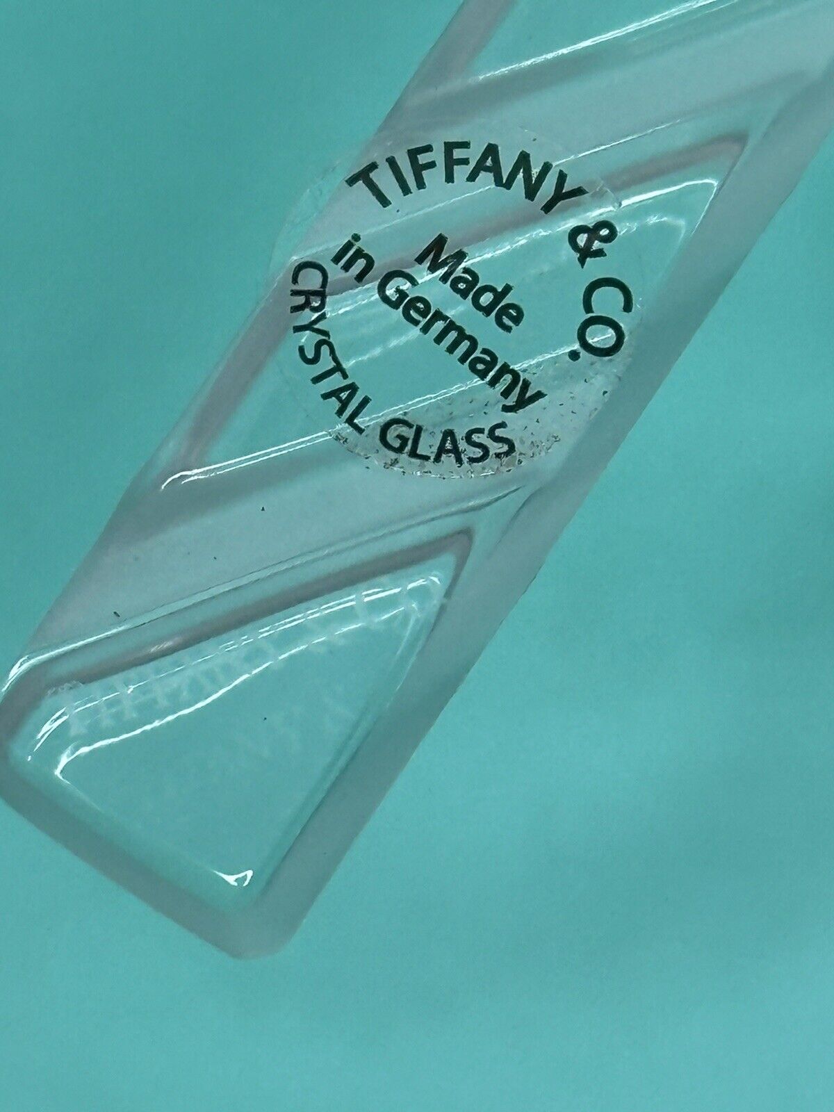 Tiffany & Co Candy Cane Crystal Ornament