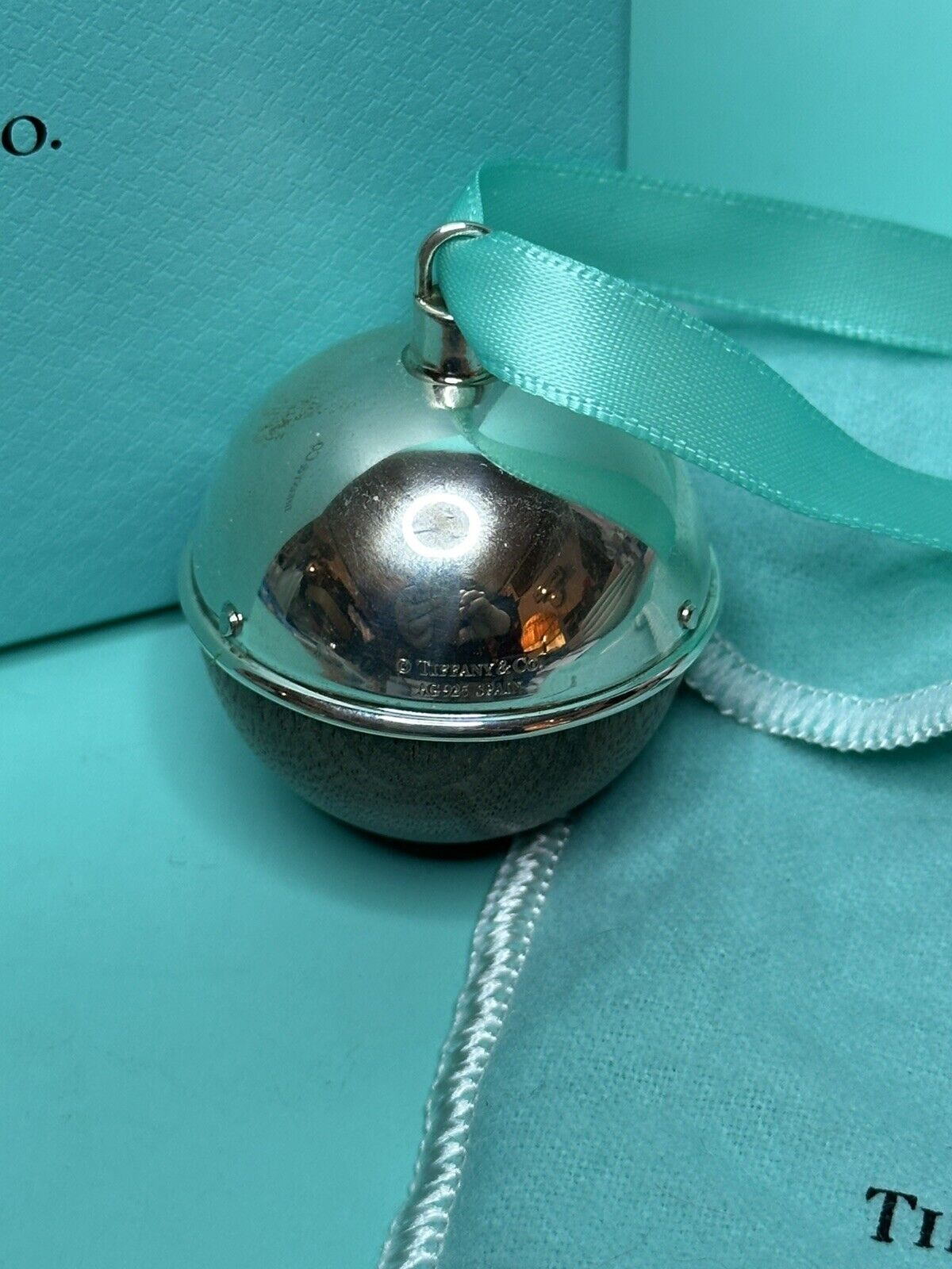 Tiffany & Co Sterling Silver Walnut Christmas Ornament