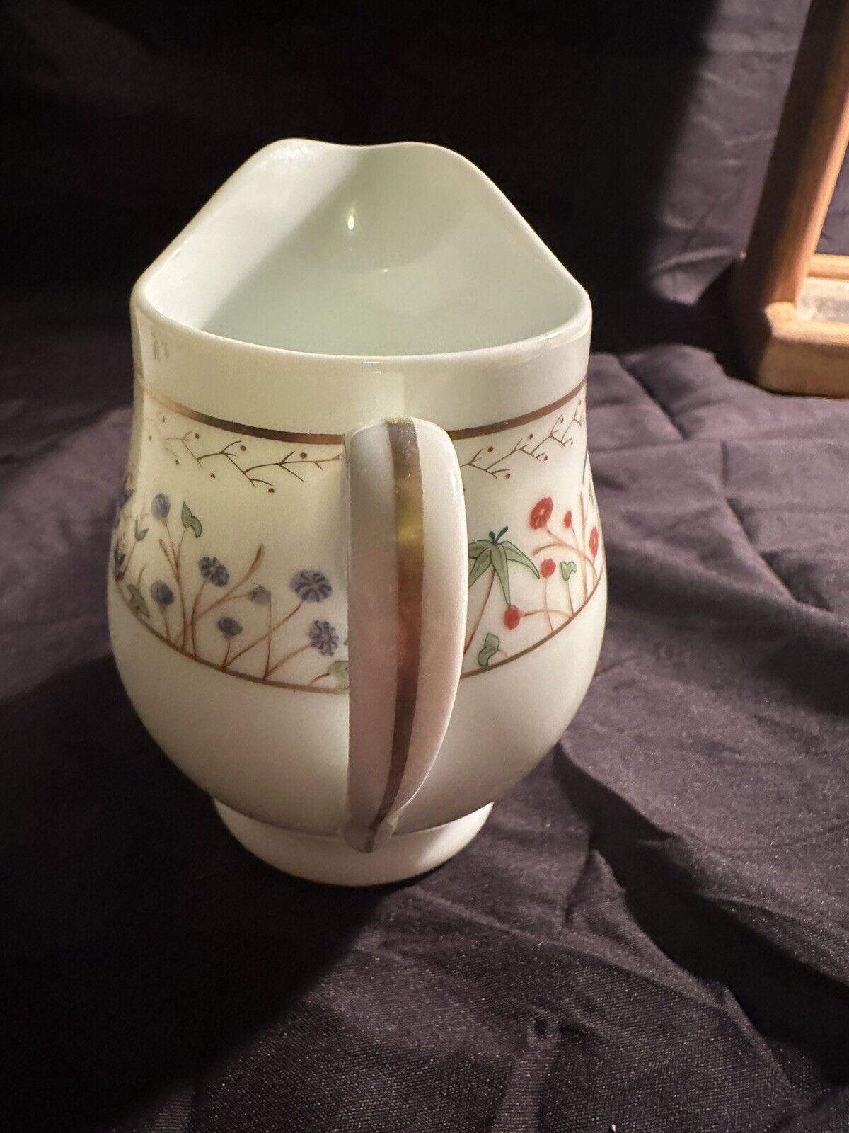 TIFFANY & CO. AUDUBON LIMOGES FRANCE 4.25” TALL INDIVIDUAL CREAMER PITCHER!