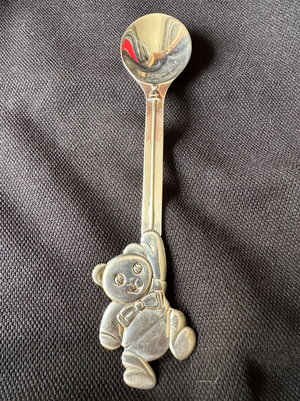 1992 Tiffany Sterling Silver Baby Bear Baby Spoon in Tiffany Pouch and Box