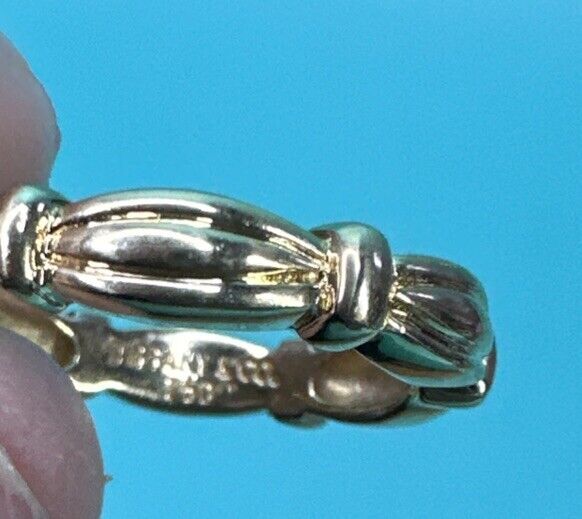 Tiffany & Co 18k Bamboo Love Knot Ring Size 5.5