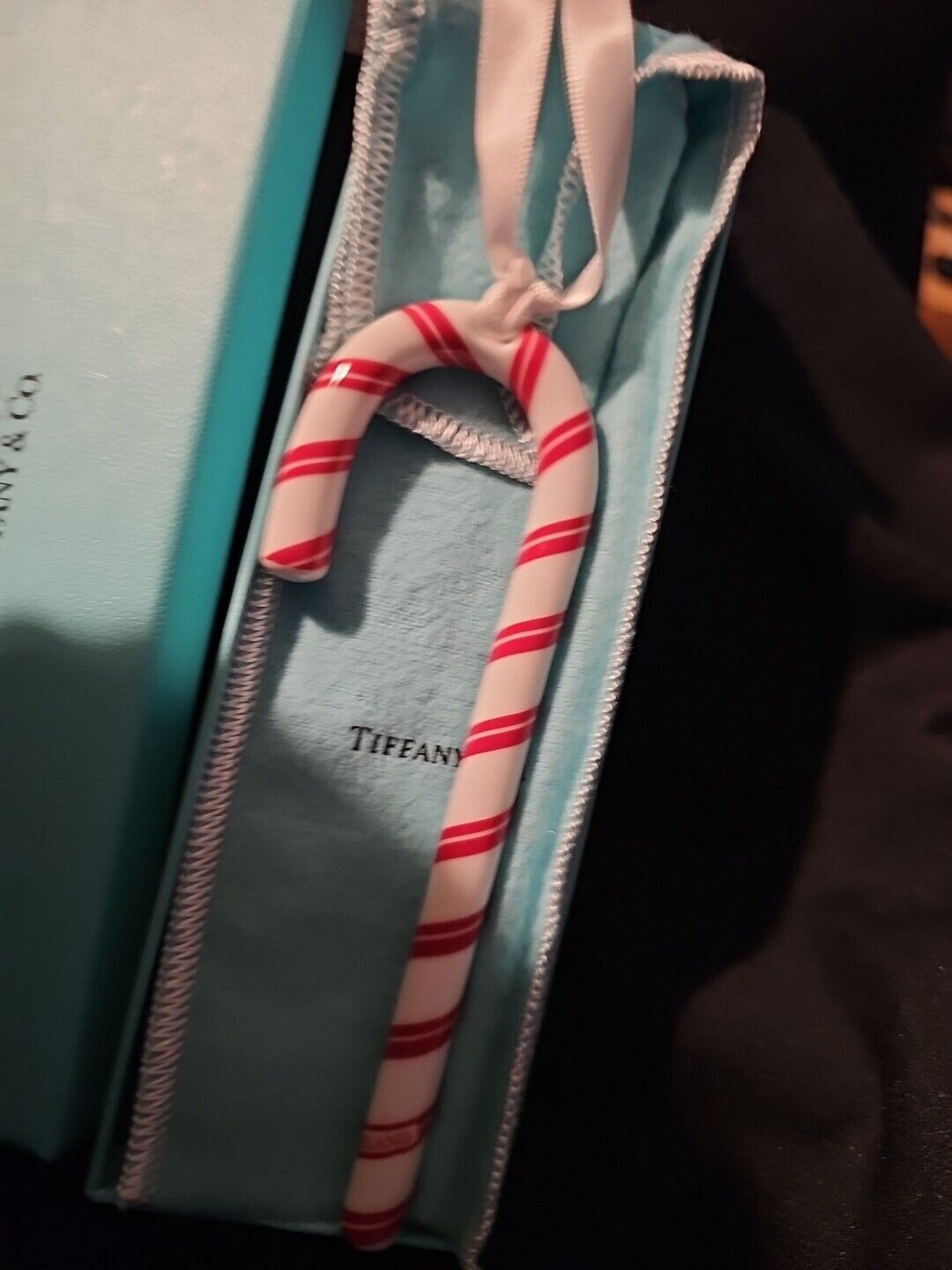 Tiffany Christmas Ornament Candy Cane Rare