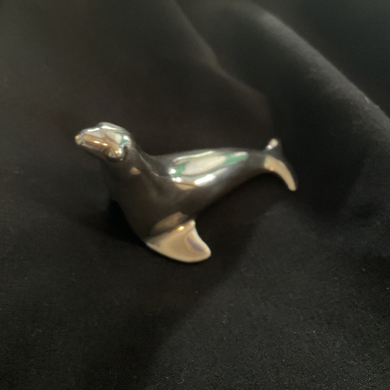 Tiffany Sterling Silver Seal Paperweight Rare