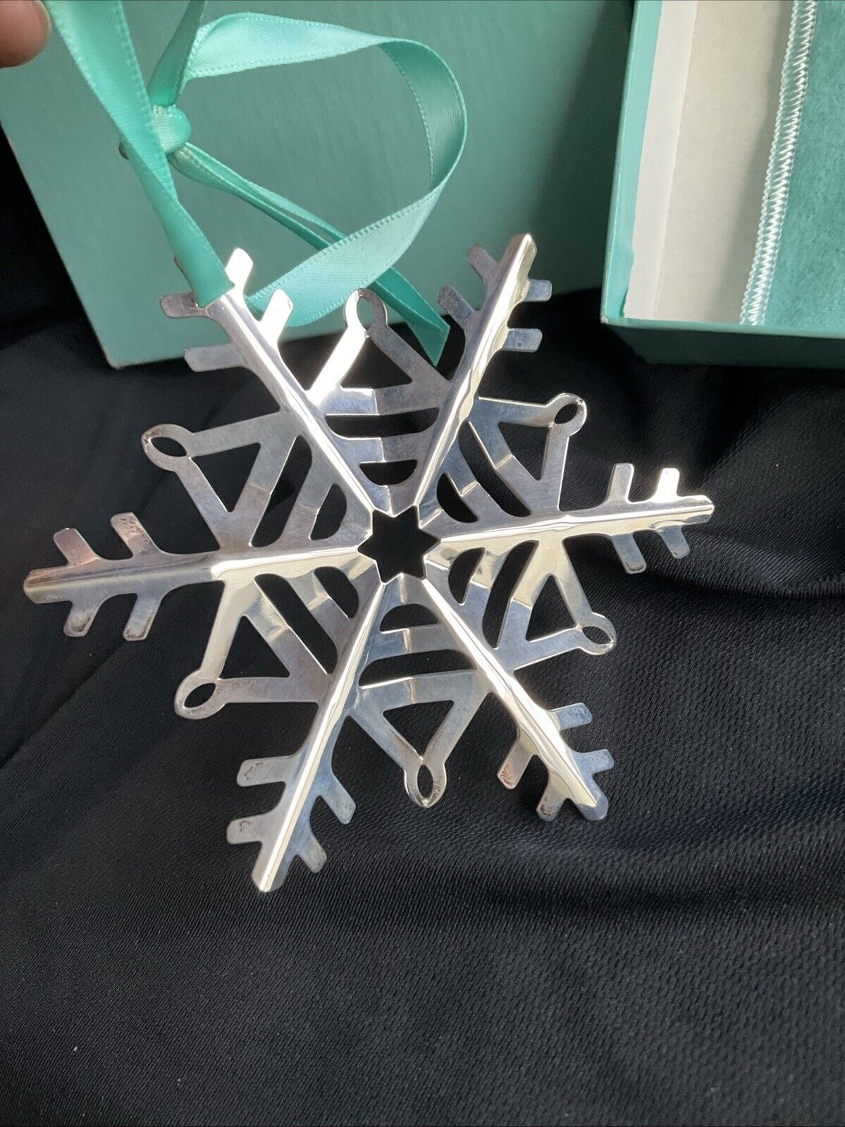 Tiffany Sterling Silver Christmas Ornament Snowflake Rare