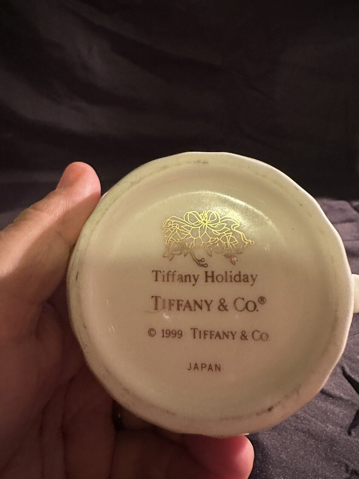 Tiffany & Co Holiday Garland Creamer 4.25” Tall